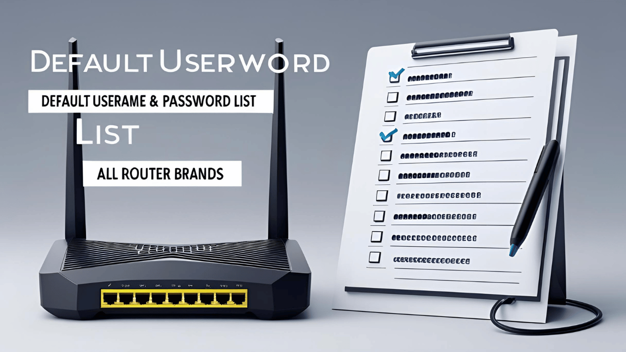 Default Username & Password List for All Router Brands
